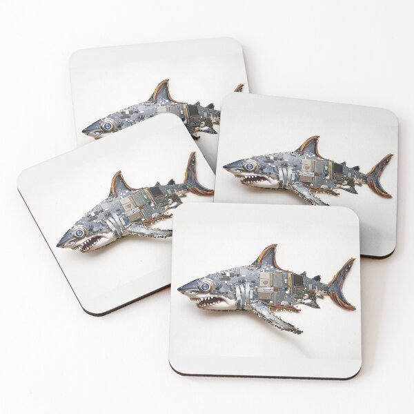 Item preview, Cyber Shark Collage designed and sold by caracatita75.