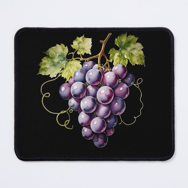 Item preview, Purple grapes simple fruit illustration designed and sold by tetibright.