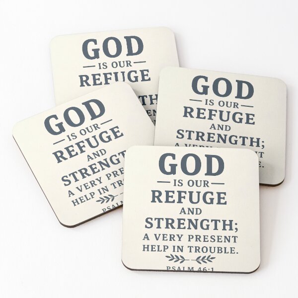 Item preview, Inspirational Bible Verse | Psalm 46:1 | Trust in God designed and sold by CreativeMindAH.
