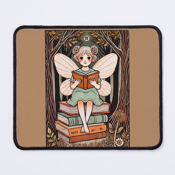 Item preview, The Reader Fairy Tarot Illustration designed and sold by FrictionMaxxing.