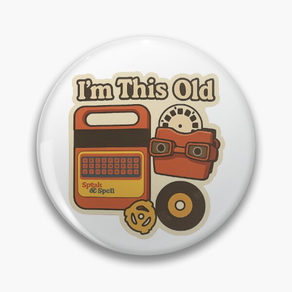 Item preview, I'm This Old - 70s 80s Childhood Nostalgia - Speak & Spell ViewMaster Vinyl Record Sticker designed and sold by TimKirchgessner.