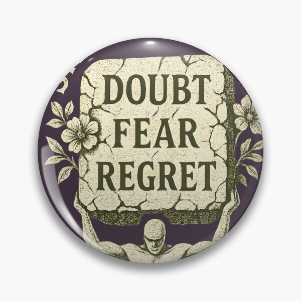 Item preview, Wellbeing. Resilience Overcome Doubt Fear Regret designed and sold by Shoot-The-Moon.