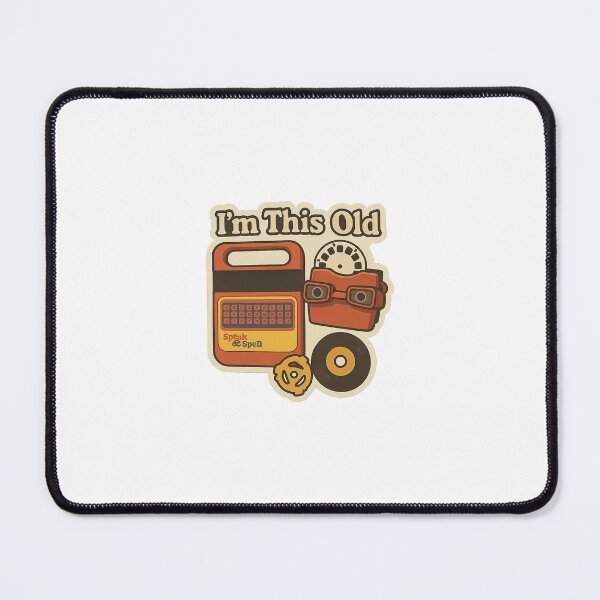 Item preview, I'm This Old - 70s 80s Childhood Nostalgia - Speak & Spell ViewMaster Vinyl Record Sticker designed and sold by TimKirchgessner.