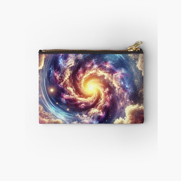 Item preview, Abstract Cosmic Vortex Art, Blue and Gold Galaxy Swirl for Spiritual Energy designed and sold by OandSDesigns23.