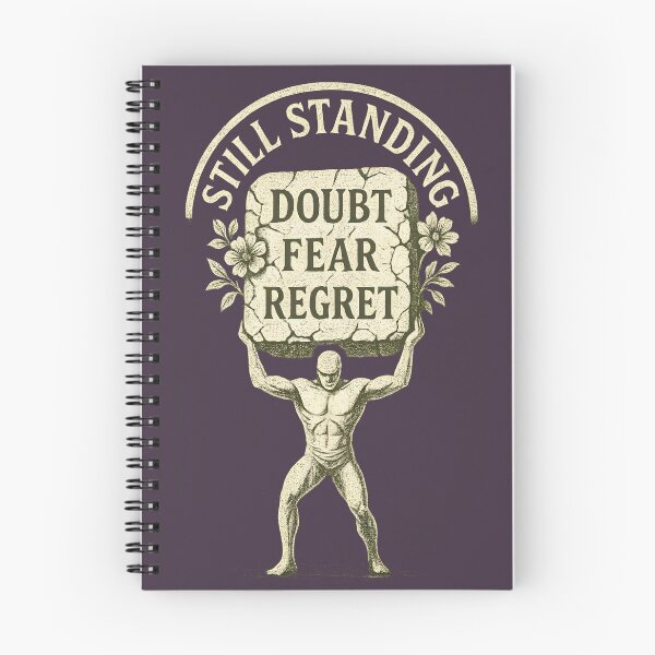 Item preview, Wellbeing. Resilience Overcome Doubt Fear Regret designed and sold by Shoot-The-Moon.