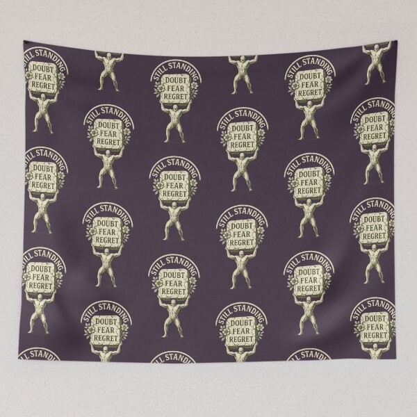 Item preview, Wellbeing. Resilience Overcome Doubt Fear Regret designed and sold by Shoot-The-Moon.