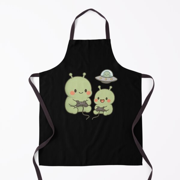 Item preview, Cute Aliens Playing Video Game And UFO designed and sold by YnMstudio25.