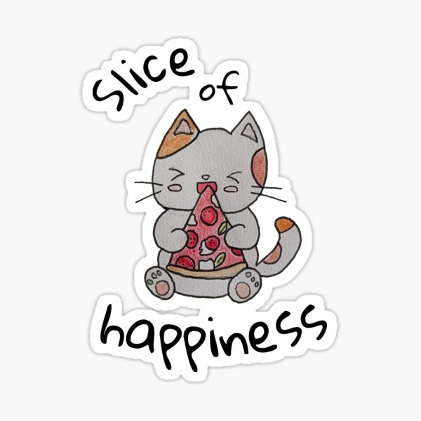 Slice of Happiness Sticker