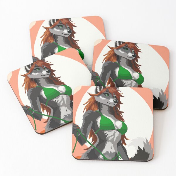 Item preview, Wolf Woman At The Beach, in Green designed and sold by KlakkDrawsStuff.