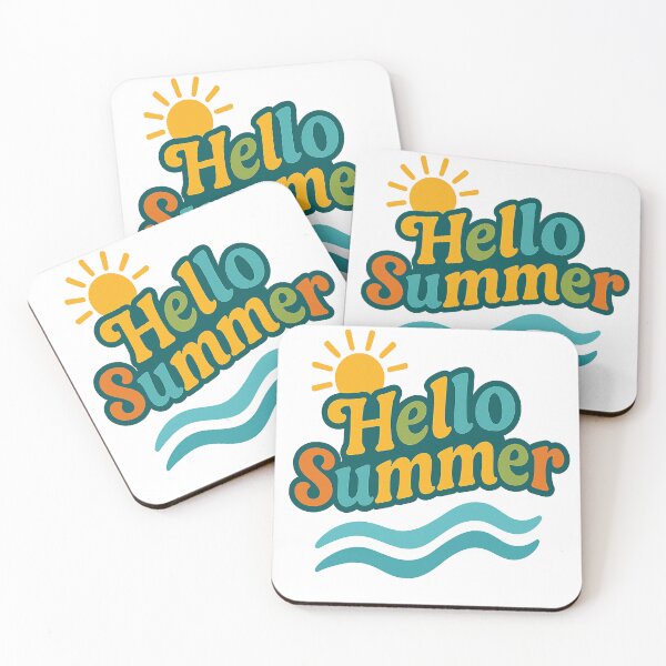 Item preview, Hello Summer – Retro Beach Vibes Design designed and sold by 4Niki4.
