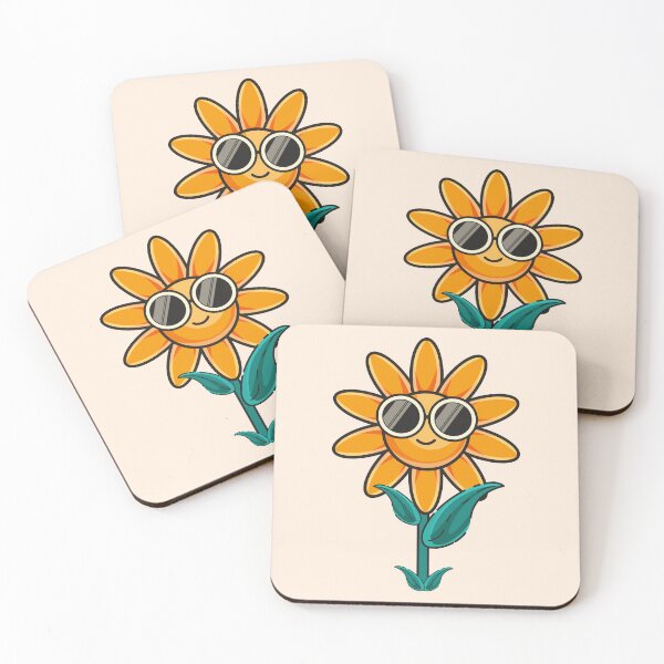 Item preview, Cool Sunflower Cartoon Character designed and sold by Mariia Berezhna.