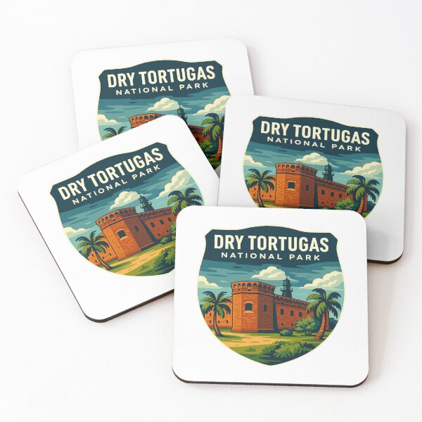 Item preview, Dry Tortugas National Park Retro Island Sticker designed and sold by Ismeal Von.