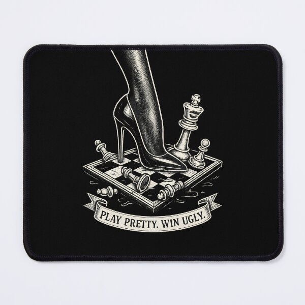 Item preview, Play Pretty Win Ugly – Chess Strategy in Stilettos designed and sold by Shoot-The-Moon.
