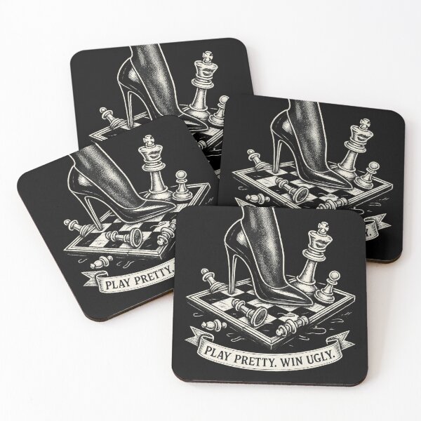 Item preview, Play Pretty Win Ugly – Chess Strategy in Stilettos designed and sold by Shoot-The-Moon.