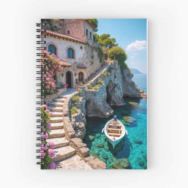 Item preview, Mediterranean Stone Path – Coastal View Journal designed and sold by AlexeyevZurga.