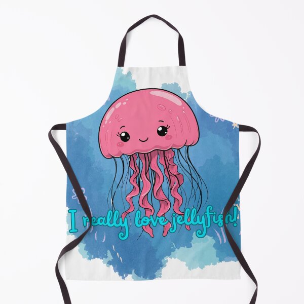 Artikelvorschau, Süße rosa Qualle - Ich liebe Quallen wirklich! Kawaii Ocean Design entworfen und verkauft von Khamique.