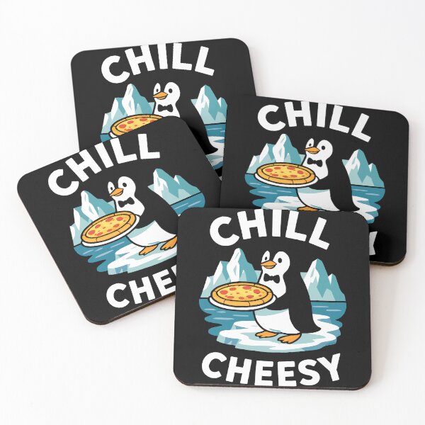 Item preview, Chill Cheesy Penguin Cartoon Design designed and sold by Romeo Fashion.