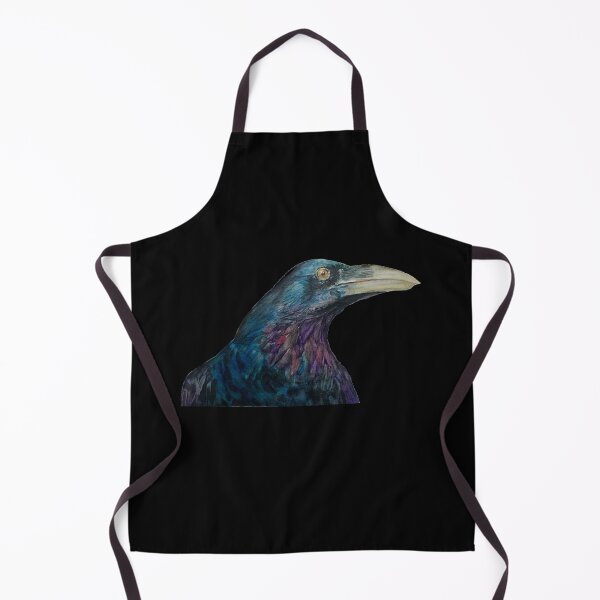 Item preview, Hand painted Watercolor of a raven designed and sold by Bmoony.