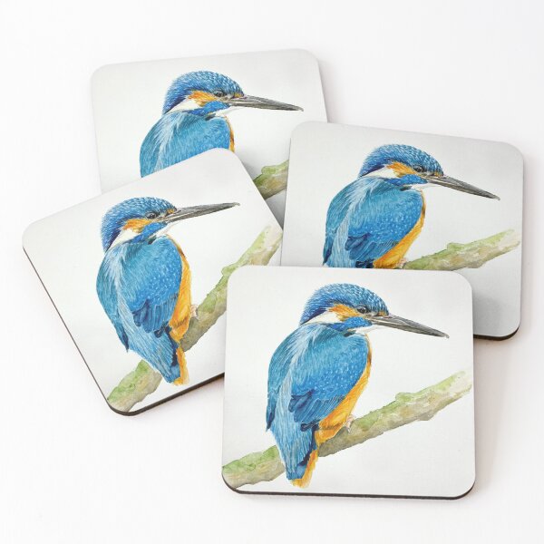 Item preview, Hand painted watercolour kingfisher  designed and sold by Bmoony.