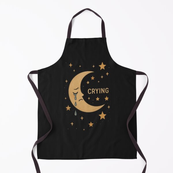 Item preview, Crying Moon and Stars – Dreamy Emotional Celestial Aesthetic Art designed and sold by ColorSplash123.