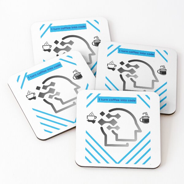 Item preview, I turn coffee into code designed and sold by podas.