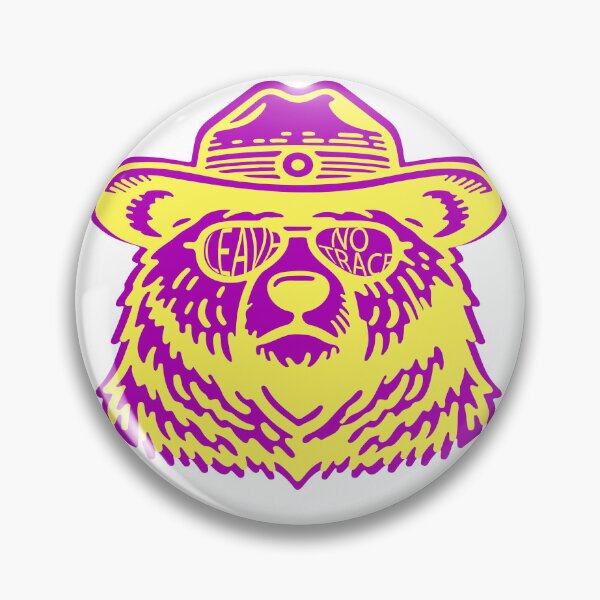 Item preview, Smoky the Bear LEAVE NO TRACE sticker designed and sold by creationcollective.