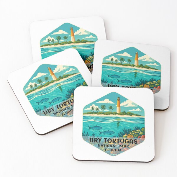 Item preview, Dry Tortugas National Park Retro Island Sticker designed and sold by Ismeal Von.