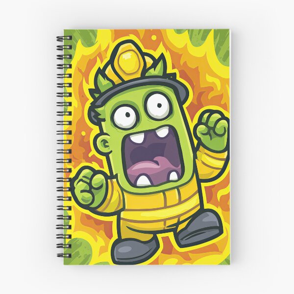 Item preview, Fearless Firefighter Faces Flames While Decomposing designed and sold by Piotrek0001.