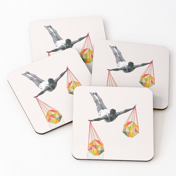Item preview, flying beauty vintage girl art portrait with bird abstract designed and sold by Ratatatts.