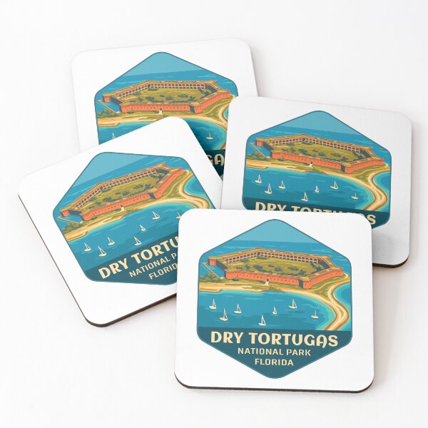 Item preview, Dry Tortugas National Park Retro Island Sticker designed and sold by Ismeal Von.