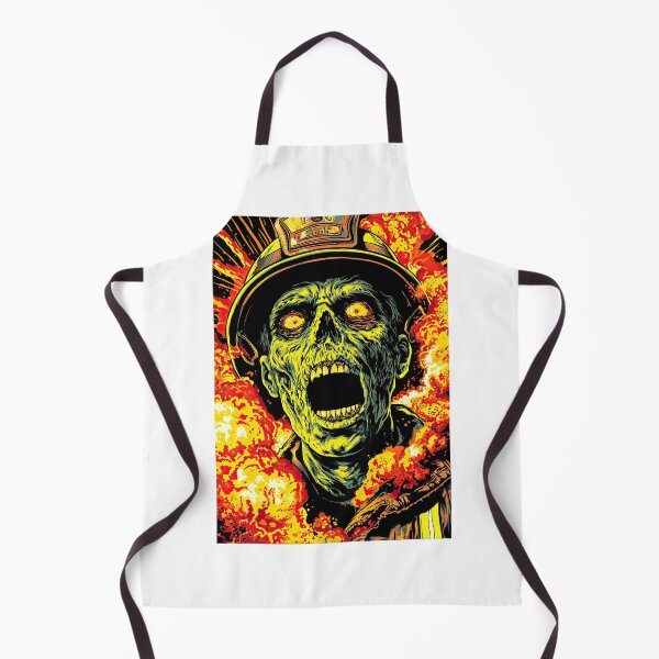Item preview, Zombie In Uniform Rescues Through Flames designed and sold by Piotrek0001.