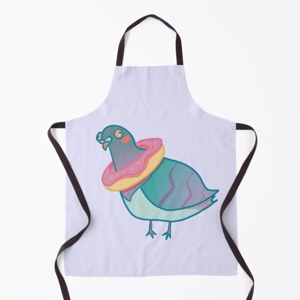 Item preview, pigeon with donut designed and sold by Lilla23.