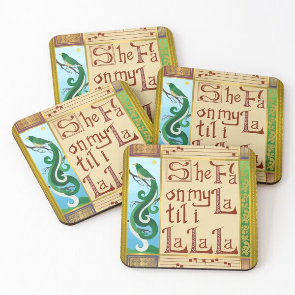 Item preview, Fa La La on That Thing - Funny Medieval Illuminated Script designed and sold by Tentakrool Creations.