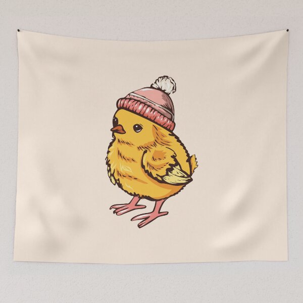 Item preview, Cute Chick Wearing Winter Hat designed and sold by Mariia Berezhna.