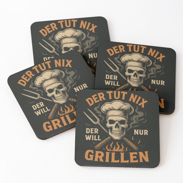 Item preview, He doesn't do anything – he just wants to grill designed and sold by Bernd Friese.