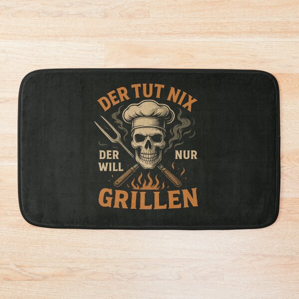 Item preview, He doesn't do anything – he just wants to grill designed and sold by Bernd Friese.