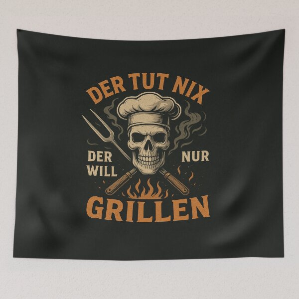 Item preview, He doesn't do anything – he just wants to grill designed and sold by Bernd Friese.