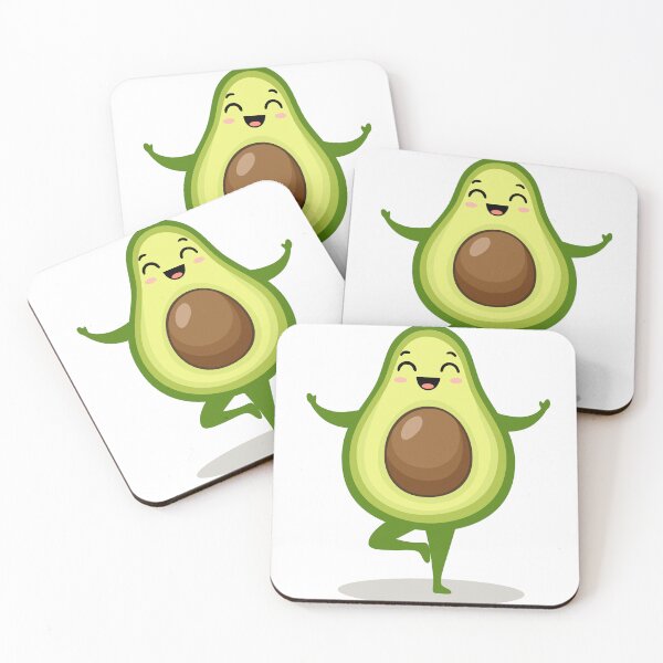 Item preview, Avocado yoga. Avocado smile character designed and sold by AllaMashycheva.