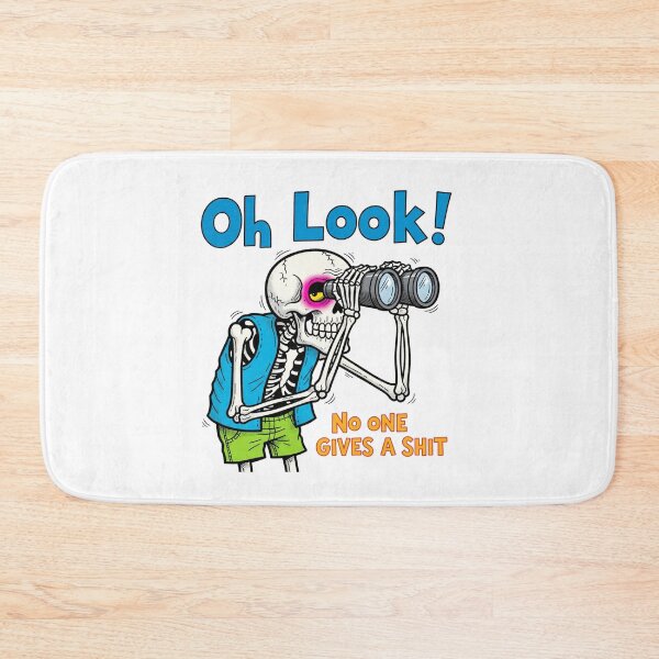 Item preview, On one cares, attitude, skeleton, dark humor, Funnyfits70, retro, vintage, meme, funny, humor designed and sold by FunnyFits70.