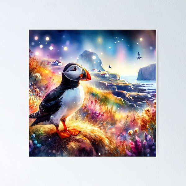 Item preview, Puffin Art #29 | Puffin Lovers designed and sold by ksgraphics222.