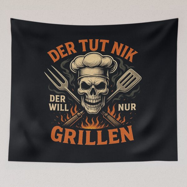 Item preview, He doesn't do anything – he just wants to grill designed and sold by Bernd Friese.