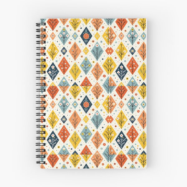 Item preview, Geometric Floral Retro Pattern – Colorful Folk Style designed and sold by 4Niki4.
