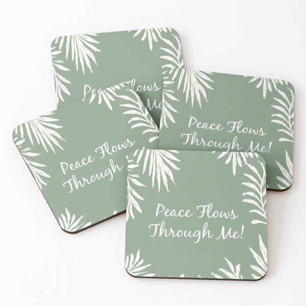 Item preview, Peace Flows Through Me! Sage Palm Leaf Design for Summer designed and sold by The Artfiller.