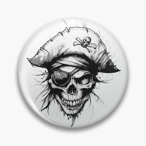 Item preview, pirate skull designed and sold by drizzd.