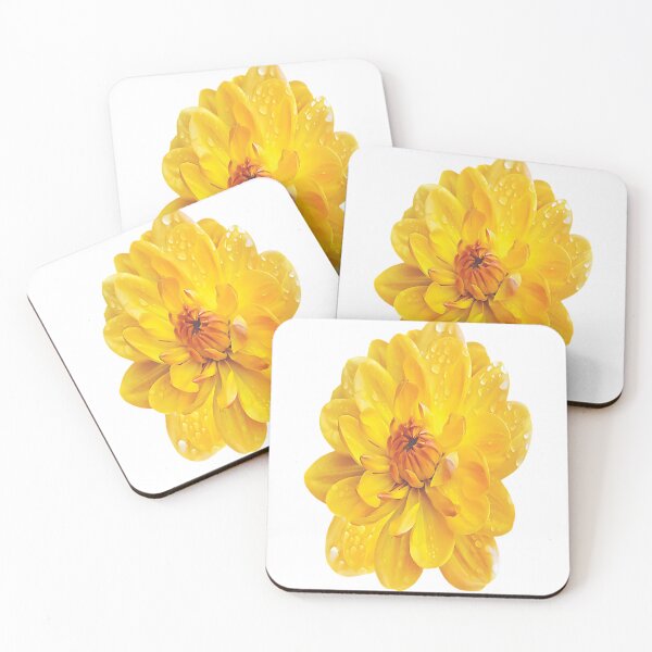 Item preview, Water drop yellow flower sticker designed and sold by BASFARFASHION.