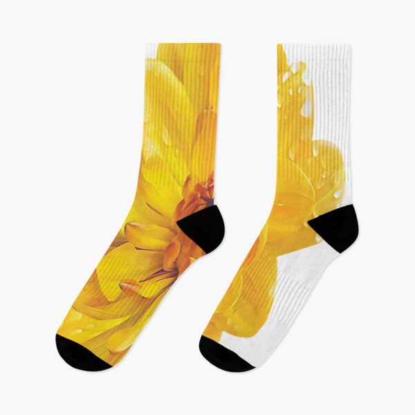 Aperçu de l'œuvre Autocollant fleur jaune goutte d'eau créée et vendue par BASFARFASHION.