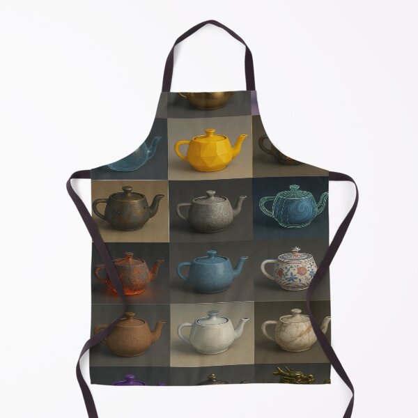 Item preview, 18 Legendary Utah Teapots – 3D Artist Tribute T-Shirt designed and sold by Pixelplanet3D.
