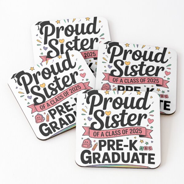 Item preview, Proud Sister Graduation Shirt – Class of 2025 Preschool Graduate Essential T-Shirt designed and sold by podlook.