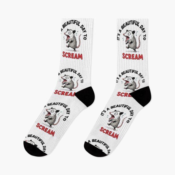 Item preview, It's a beautiful day, scream, possum, weird, Funnyfits70, retro, vintage, meme, funny, humor designed and sold by FunnyFits70.