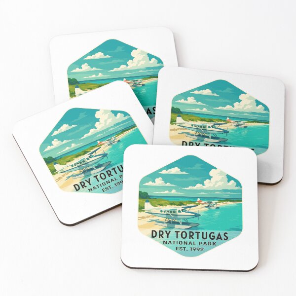 Item preview, Dry Tortugas National Park Retro Island Sticker designed and sold by Ismeal Von.